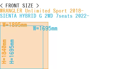 #WRANGLER Unlimited Sport 2018- + SIENTA HYBRID G 2WD 7seats 2022-